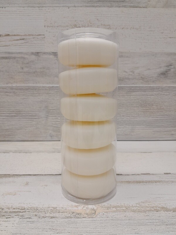 6pc 3&quot; Floating Candle White
