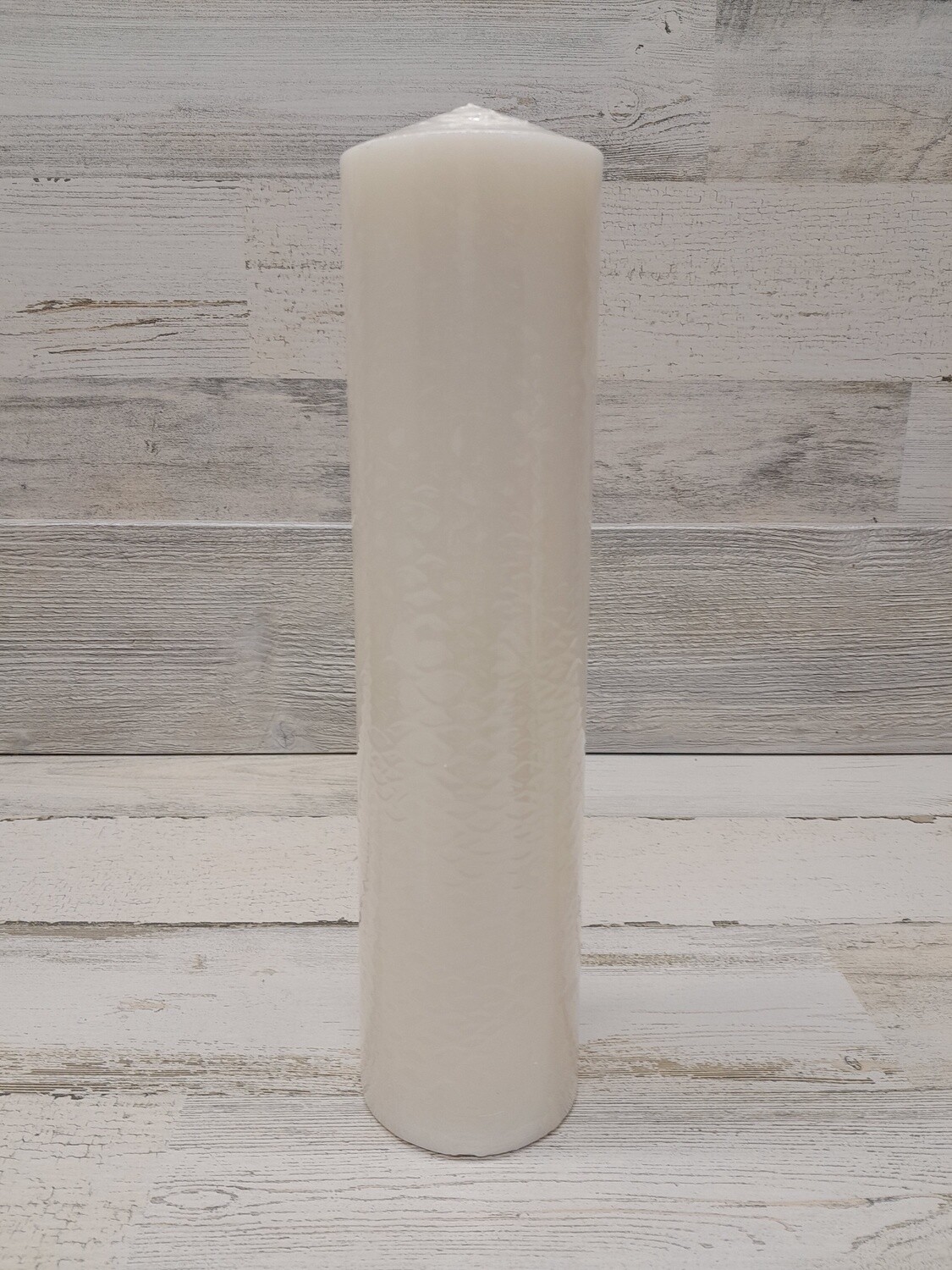 3&quot;x12&quot; Unscented Pillar Candle White