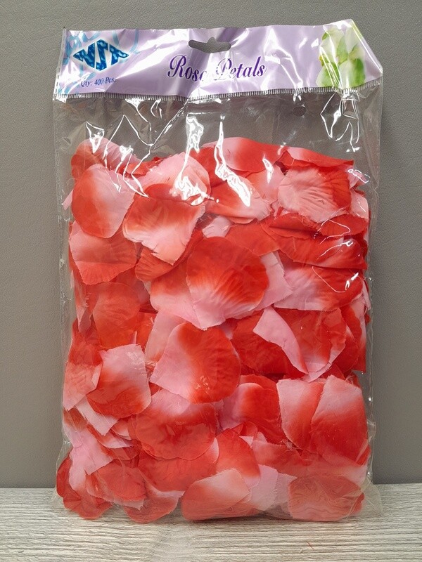 400pc Rose Petals Coral