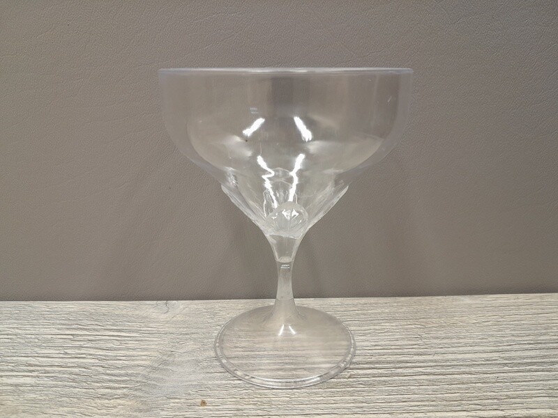 4.5&quot; Plastic Champagne Cup Clear