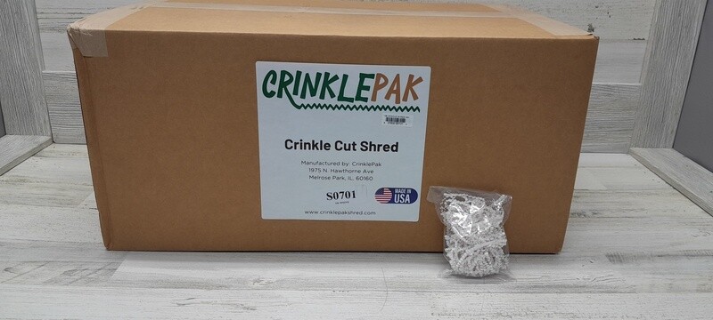 10lb Crinkle Cut Paper Shred White