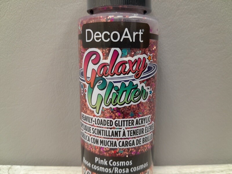 2oz Glitter Acrylic Paint Pink Cosmos