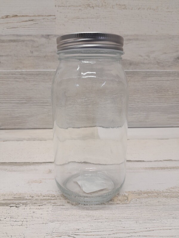7&quot; Mason Jar (Glass)