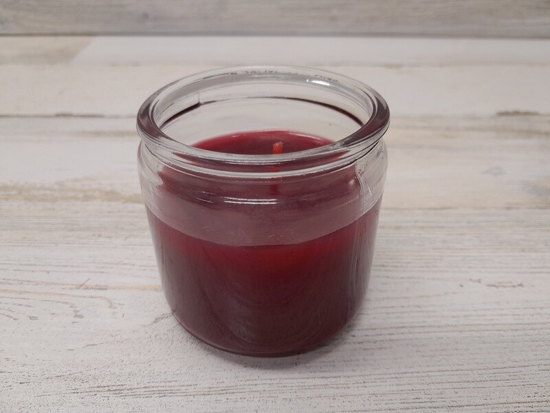 4oz 1 Wick Jar Candle Burgundy Cranberry