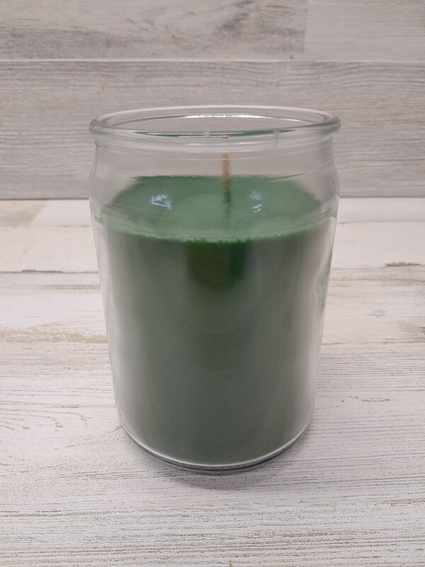 18oz 1 Wick Jar Candle Green Pine