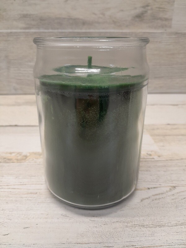 16oz 1 Wick Jar Candle Green Pine