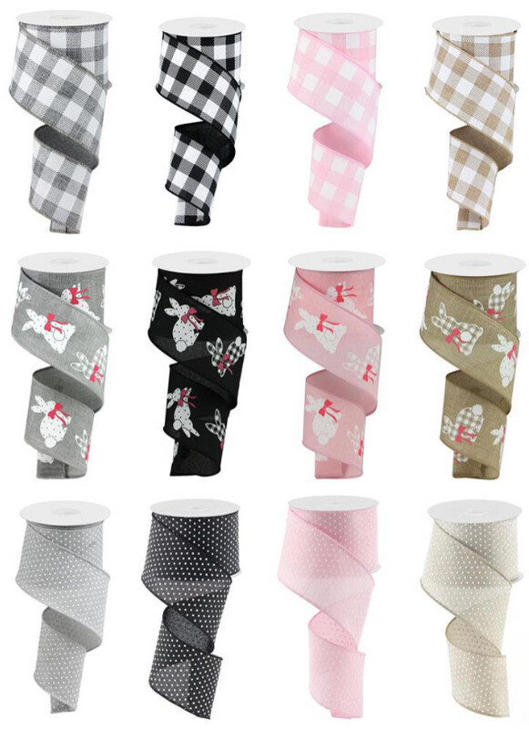 2.5&quot;x10yd Cottontail Bunny Ribbon Assorted