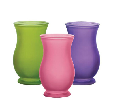 7&quot; Regency Vase Matte Assorted (Glass)