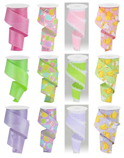 2.5&quot;x10yd Easter Assorted