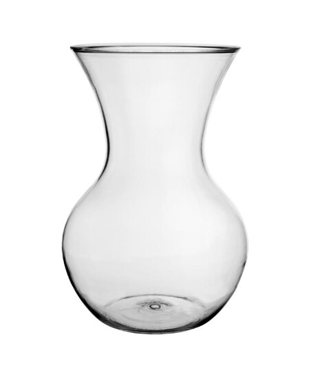 7&quot; Sweetheart Vase Clear (Plastic)