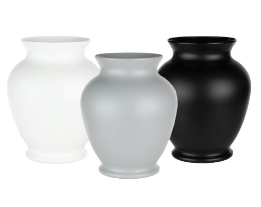 6.25&quot; Tuxedo Ginger Vase Assorted (Plastic)