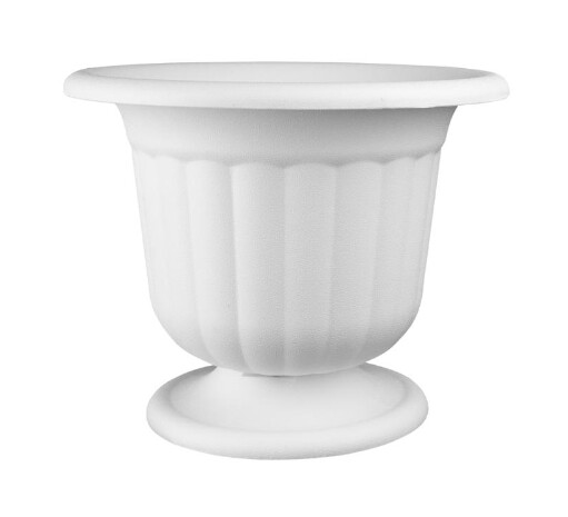 9-5/8" Pedestal Urn White (Plastic)