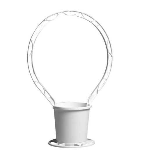 Round Sympathy Basket White (Plastic) Round Sympathy Basket White (Plastic)