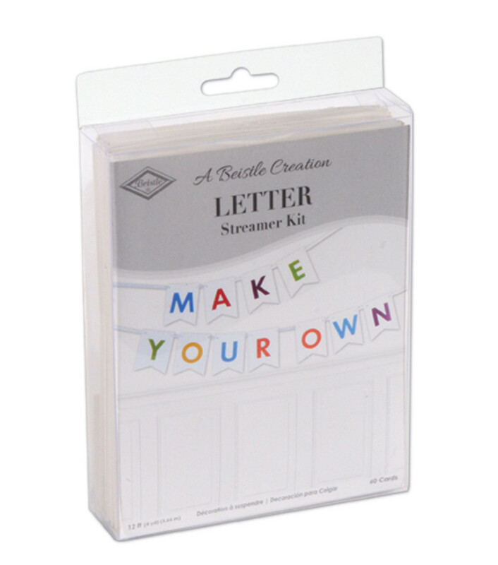 6&quot;x12&#39; DIY Letter Streamer Kit (60 Cards Included)