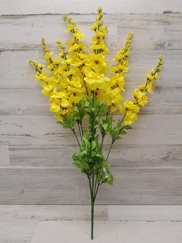 28&quot; Delphinium Bush x8 Yellow
