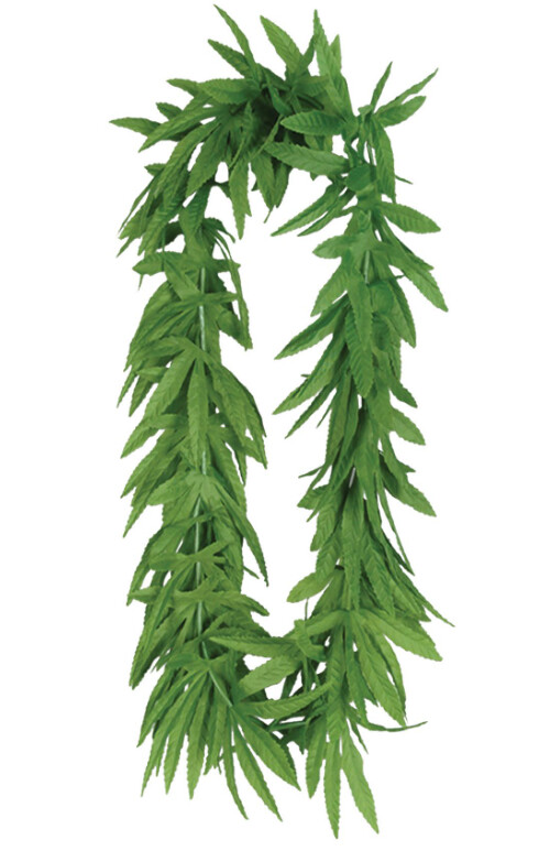 40&quot; Tropical Fern Leaf Lei Green