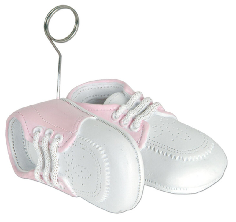 6oz Baby Shoes Photo/Balloon Holder Pink 6oz Baby Shoes Photo/Balloon Holder Pink