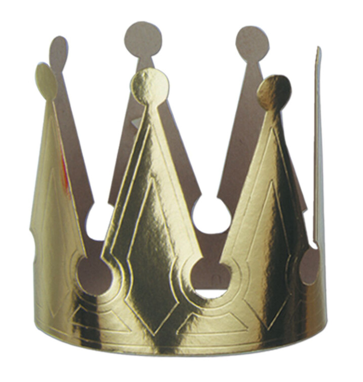 6.5&quot; Foil Kings Crown Gold