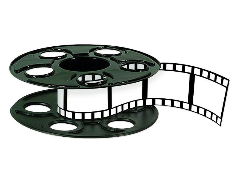 9" Movie Reel w/15' Filmstrip Centerpiece 9" Movie Reel w/15' Filmstrip Centerpiece