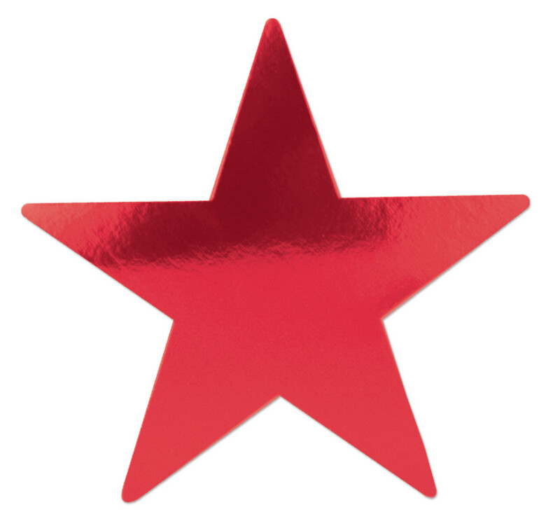 5&quot; Foil Star Red