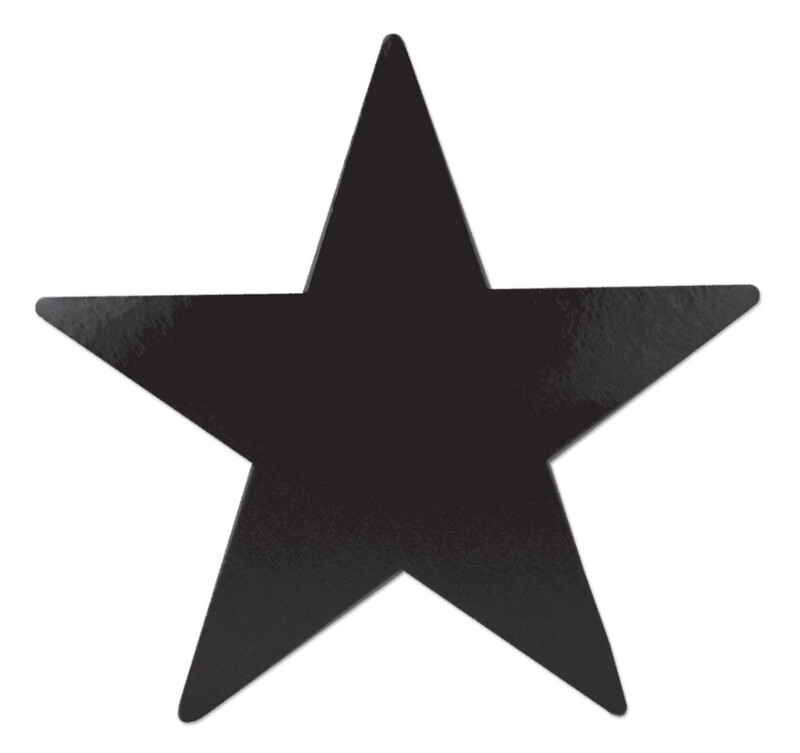 5&quot; Foil Star Black