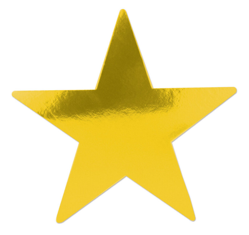 5&quot; Foil Star Gold