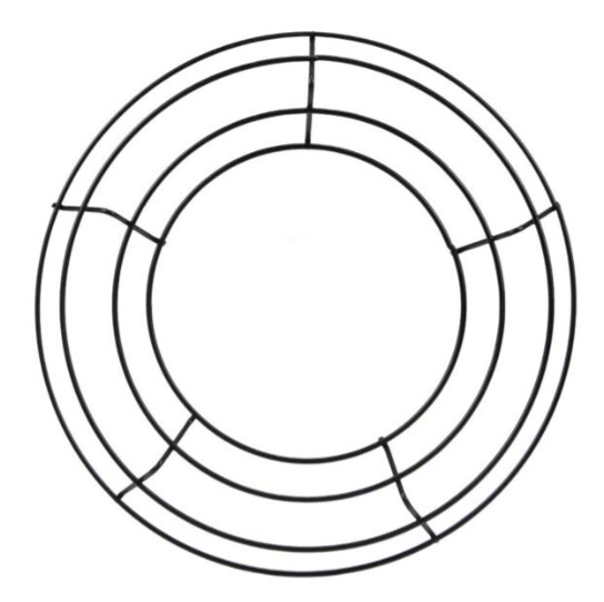 10&quot; 4 Ring Wire Box Wreath Form