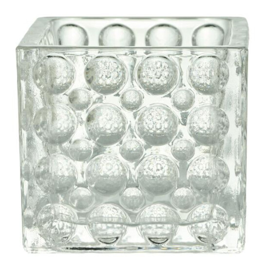 3&quot; Square Dimple Votive Holder (Glass)