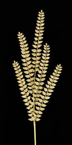 37&quot; Glitter Fern Spray Gold