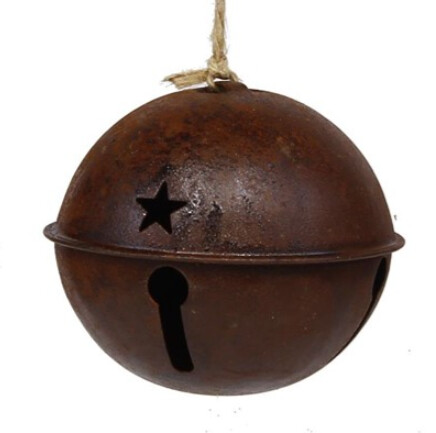 4&quot; Rusty Jingle Bell Ornament