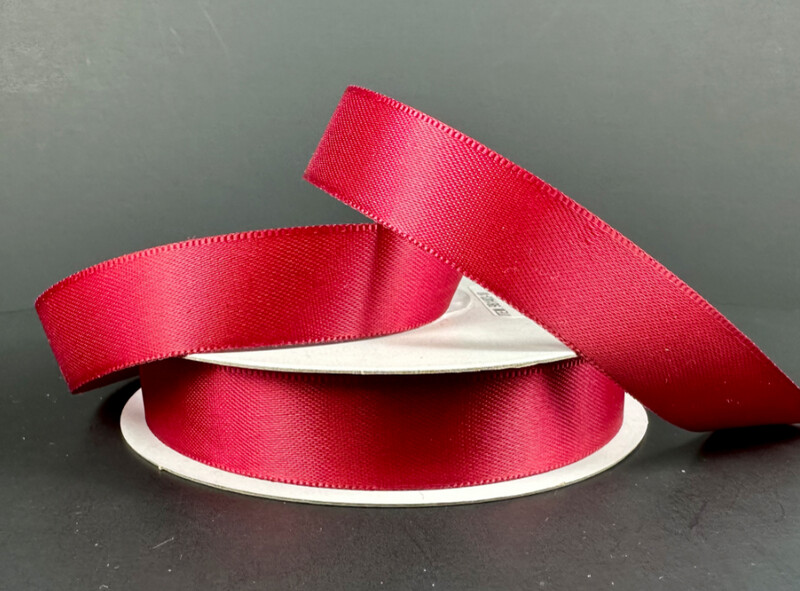 5/8&quot;x25yd Double Faced Satin Burgundy