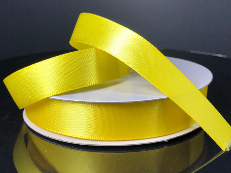 5/8&quot;x25yd Double Faced Satin Daffodil