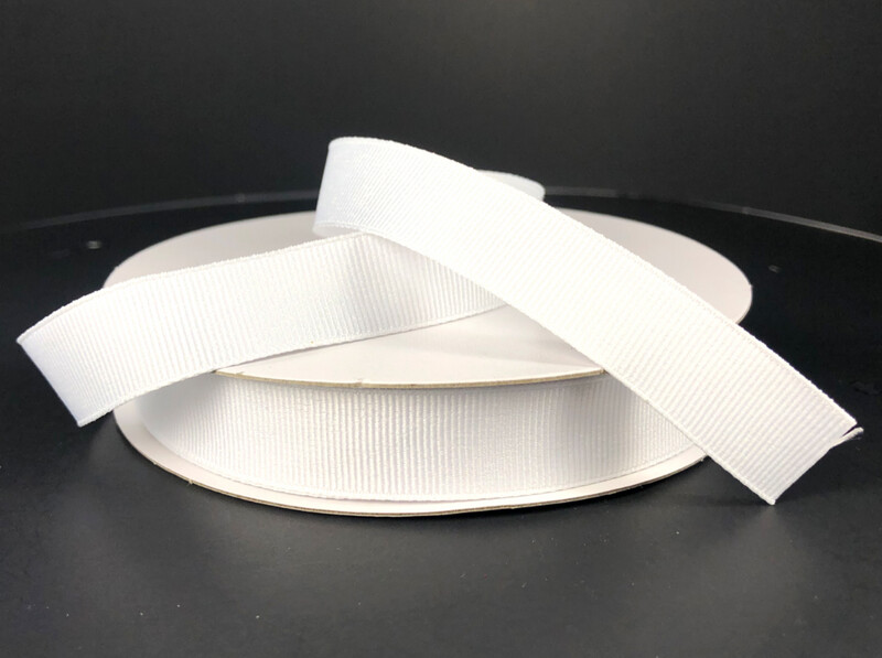 5/8&quot;x25yd Grosgrain White