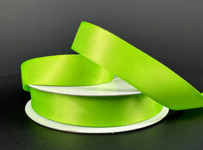 5/8&quot;x25yd Double Faced Satin Lime