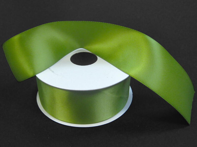 5/8&quot;x25yd Double Faced Satin Moss Green