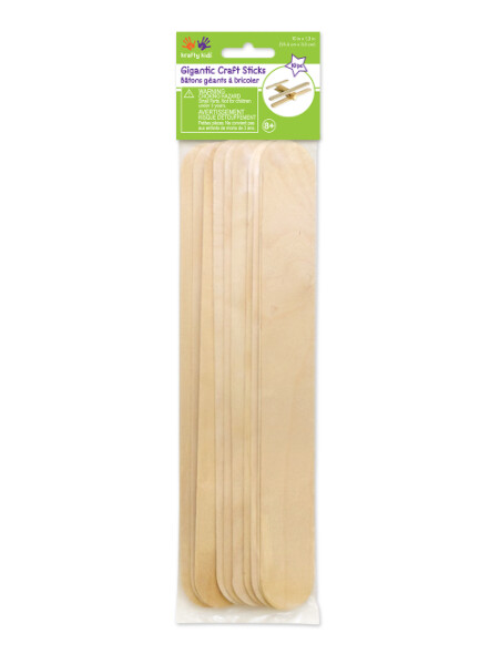 10pc 10&quot;x1.3&quot; Craft Sticks Natural