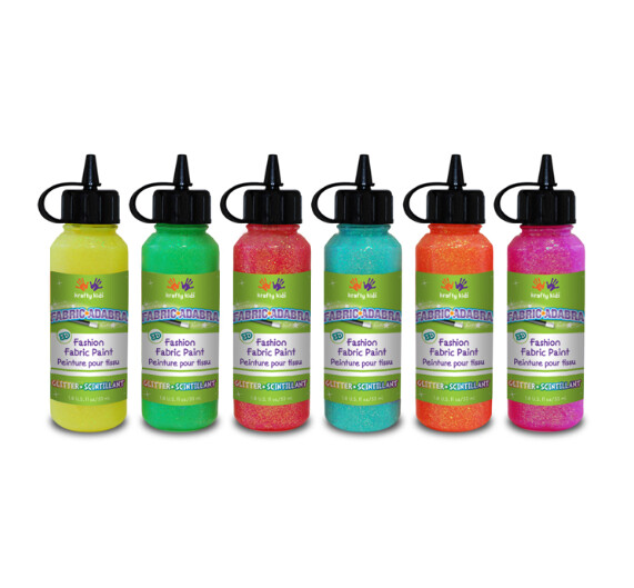 3D Fabric Paint 1.8oz  Glitter Assorted