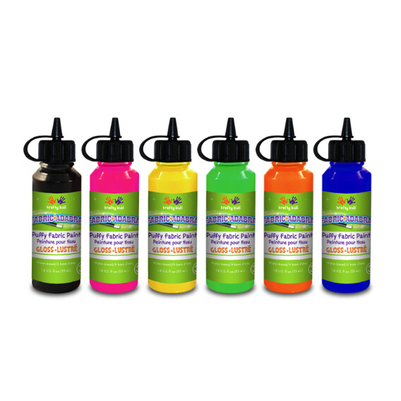3D Puffy Fabric Paint 1.8oz Assorted