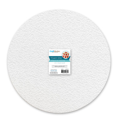 10&quot;x1&quot; Polyfoam Disc White