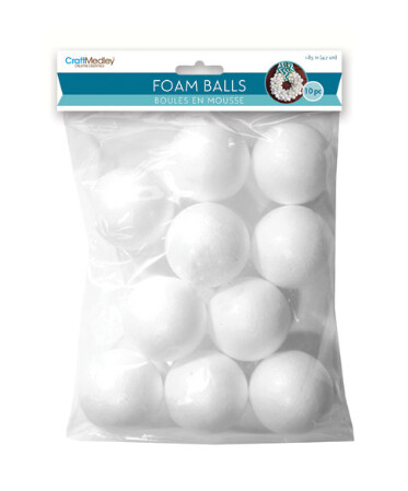 10pc 2&quot; Polyfoam Ball White