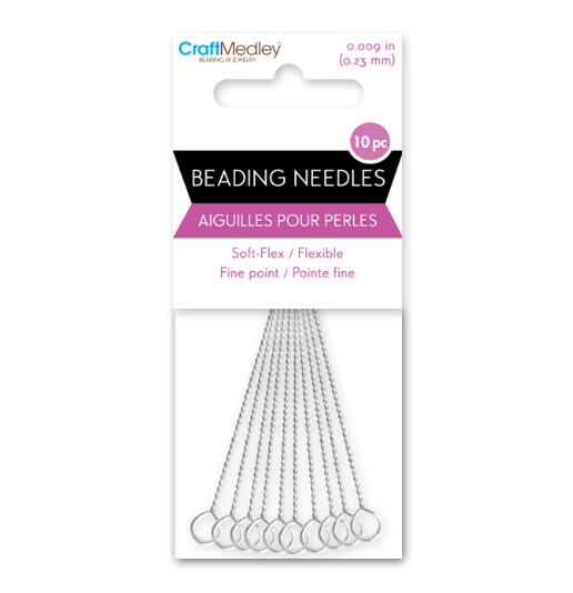 Fine Flex Twist Beading Needles 10pc