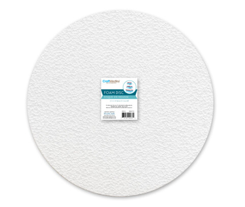 12&quot;x1&quot; Polyfoam Disc White