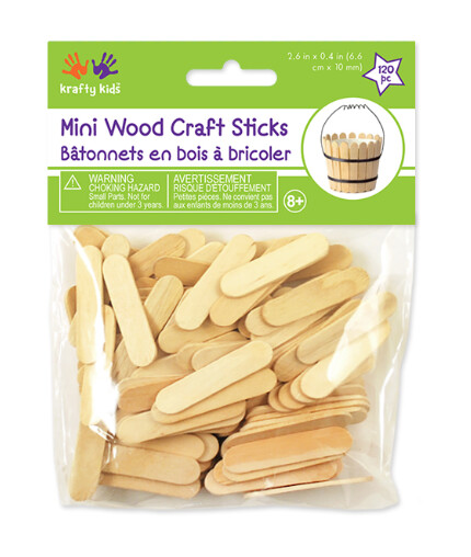 2.6" Craft Sticks 120pc Natural