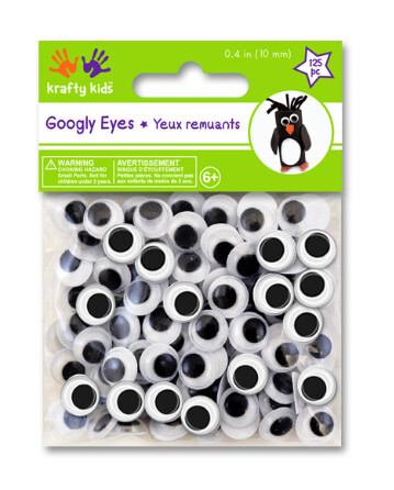 125pc 10mm Googly Eyes