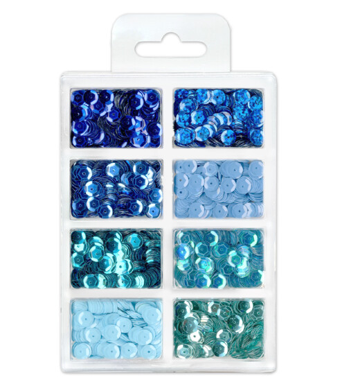 16g 6mm Cup Sequins Blues