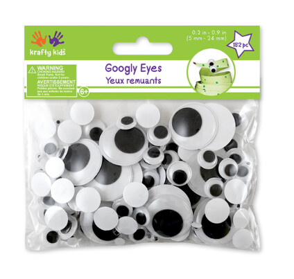182pc 5mm-24mm Googly Eyes