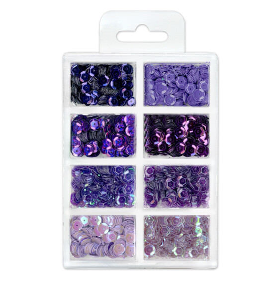 16g 6mm Cup Sequins Viola