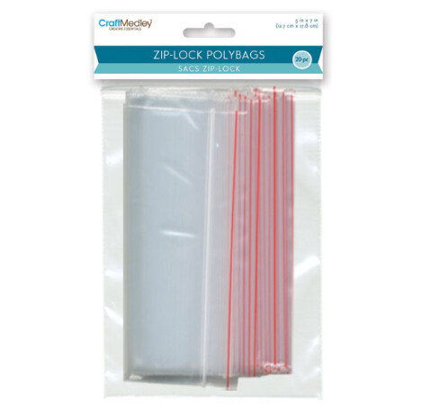 20pc 5"x7" Zipper Seal Bags