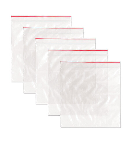 25pc 5"x5" Zipper Seal Bags Clear