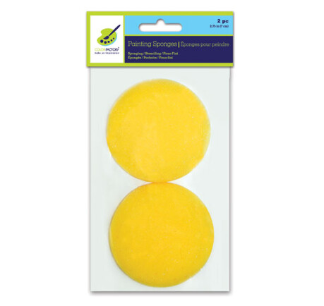 2pc 2.75" Sponge Yellow